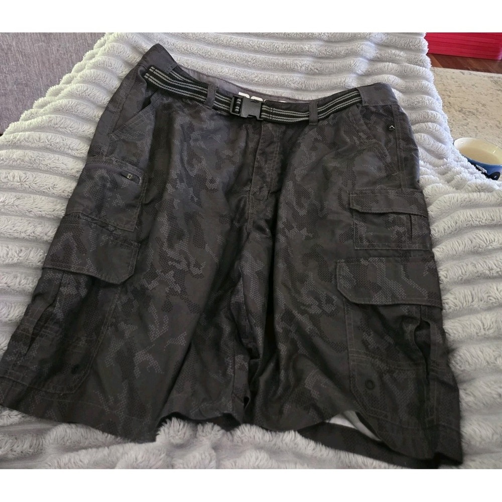 Denali Men's Black Camo Hiking Shorts Size40 Outdoor Cargo Style Lightweight 11"